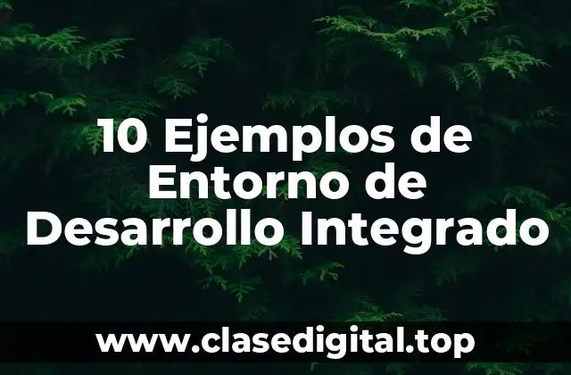10 Ejemplos de Entorno de Desarrollo Integrado