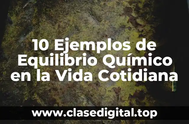 10 Ejemplos de Equilibrio Químico en la Vida Cotidiana
