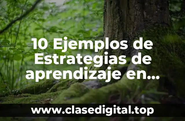 Ejemplos de estrategias de aprendizaje en comprensión lectora