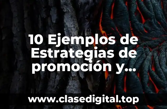 10 Ejemplos de Estrategias de promoción y publicidad