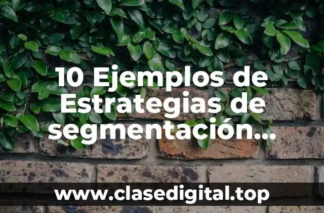 10 Ejemplos de Estrategias de segmentación indiferenciada de productos
