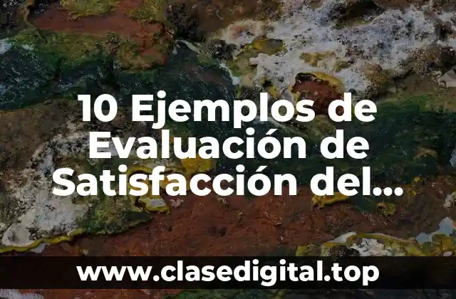 10 Ejemplos de Evaluación de Satisfacción del Cliente