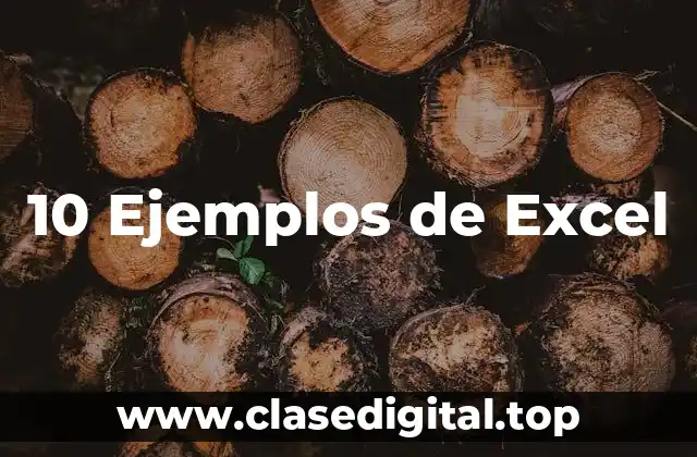 10 Ejemplos de Excel