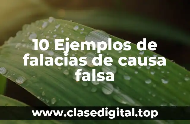 10 Ejemplos de falacias de causa falsa