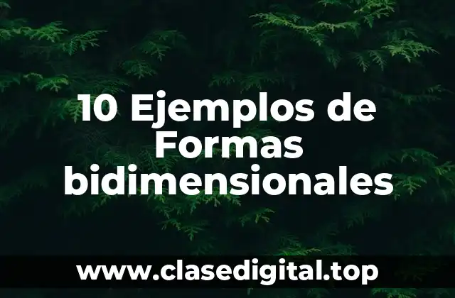 10 Ejemplos de Formas bidimensionales
