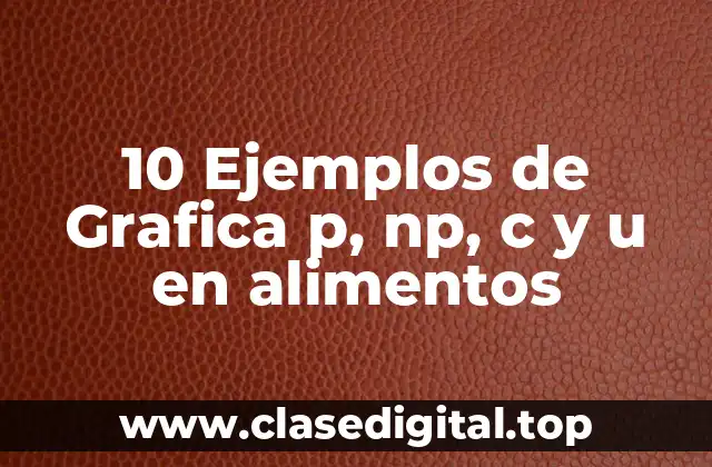 10 Ejemplos de Grafica p, np, c y u en alimentos