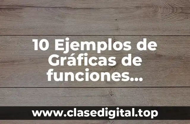 10 Ejemplos de Gráficas de funciones logarítmicas