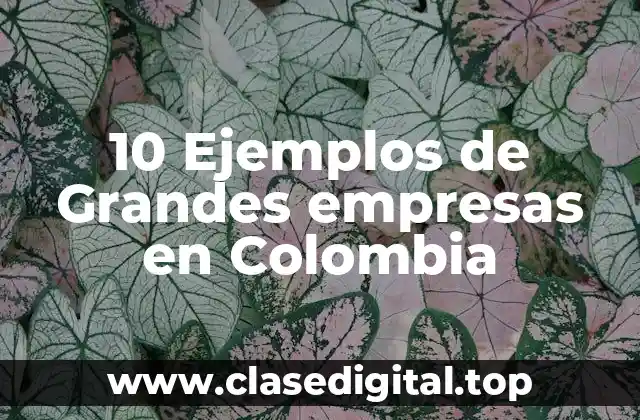 10 Ejemplos de Grandes empresas en Colombia