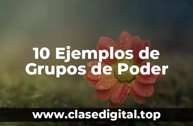 10 Ejemplos de Grupos de Poder