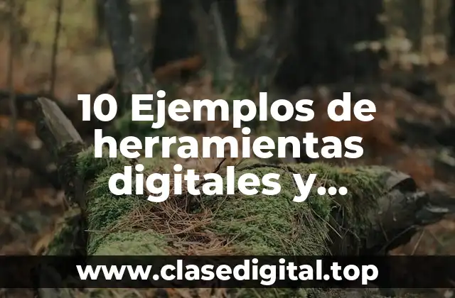 10 Ejemplos de herramientas digitales y analógicas en la industria