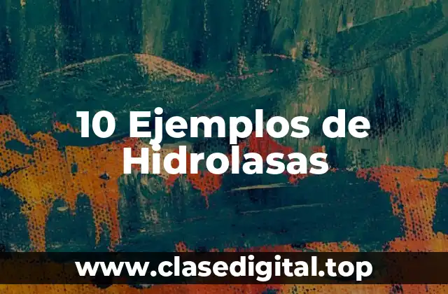Ejemplos de hidrolasas