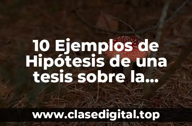 10 Ejemplos de Hipótesis de una tesis sobre la motivación escolar