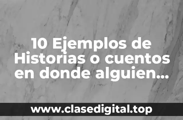 10 Ejemplos de Historias o cuentos en donde alguien nada