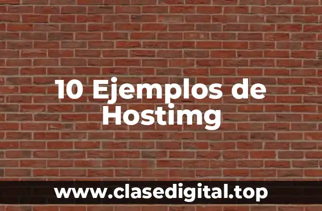 10 Ejemplos de Hostimg