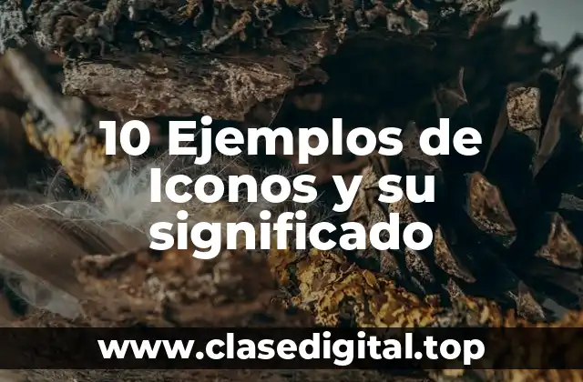 10 Ejemplos de Iconos y su significado