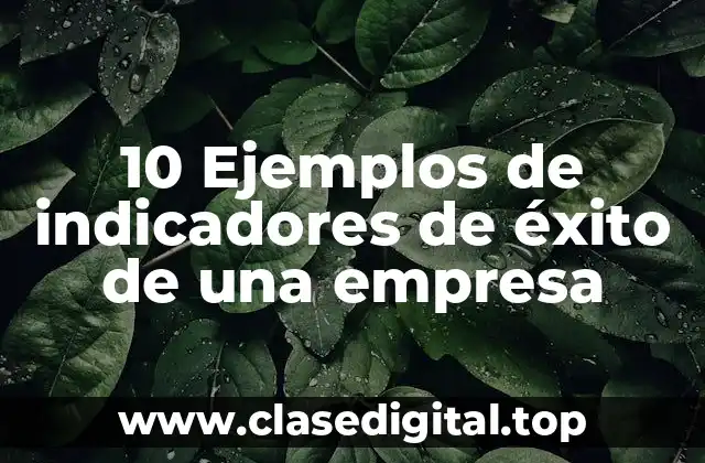 10 Ejemplos de indicadores de éxito de una empresa