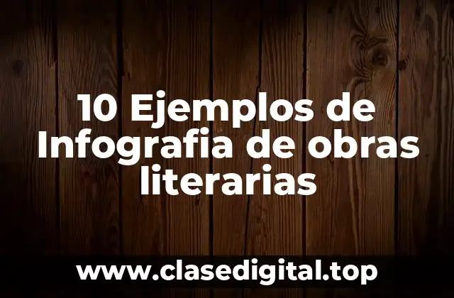10 Ejemplos de Infografia de obras literarias
