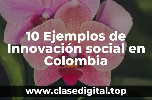 10 Ejemplos de Innovación social en Colombia