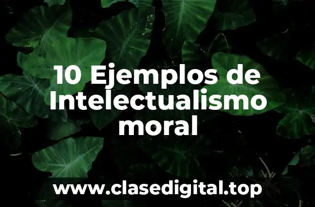 10 Ejemplos de Intelectualismo moral