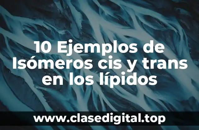 10 Ejemplos de Isómeros cis y trans en los lípidos