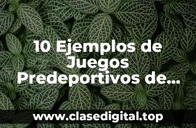 10 Ejemplos de Juegos Predeportivos de Voleibol