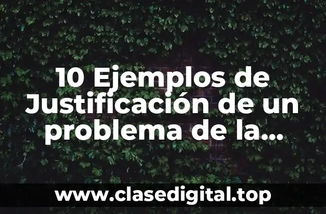 10 Ejemplos de Justificación de un problema de la basura