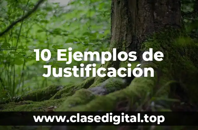 10 Ejemplos de Justificación