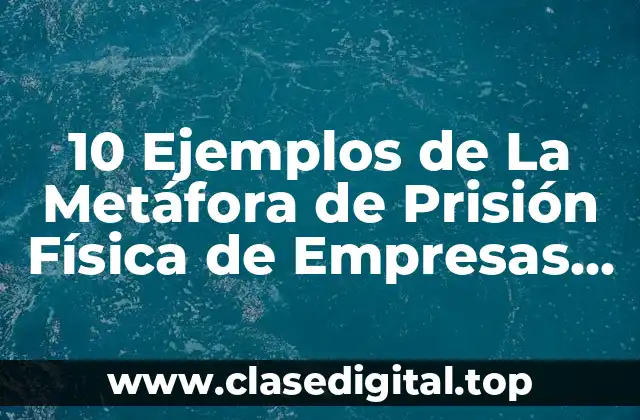 10 Ejemplos de La Metáfora de Prisión Física de Empresas Nacionales