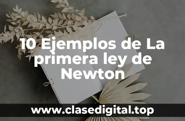 10 Ejemplos de La primera ley de Newton