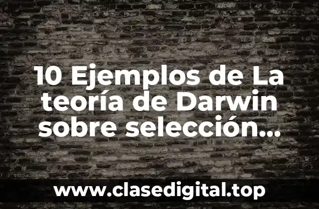 10 Ejemplos de La teoría de Darwin sobre selección natural