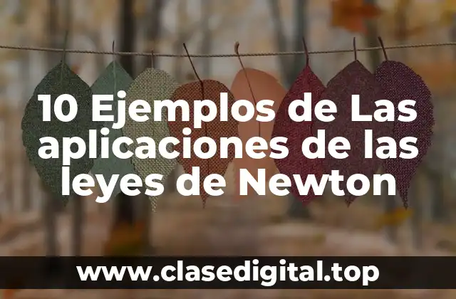 10 Ejemplos de Las aplicaciones de las leyes de Newton