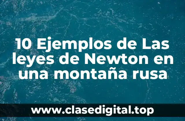 10 Ejemplos de Las leyes de Newton en una montaña rusa