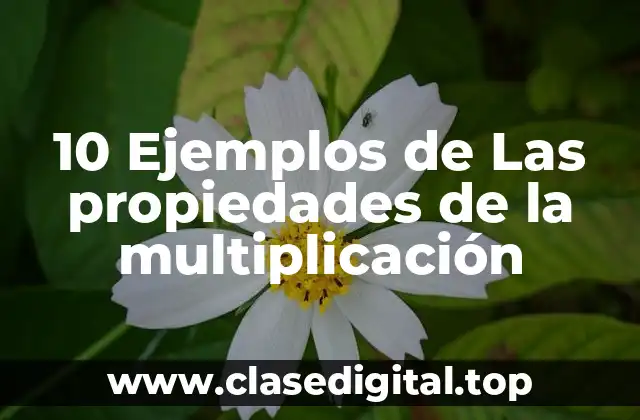 10 Ejemplos de Las propiedades de la multiplicación