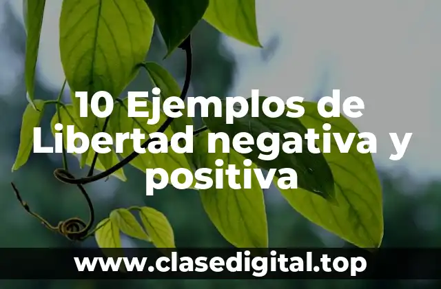 Ejemplos de libertad negativa