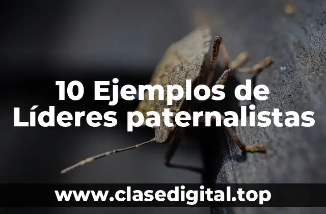 10 Ejemplos de Líderes paternalistas