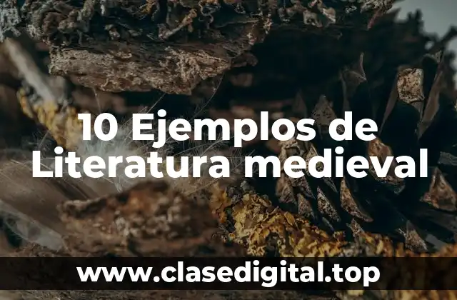 10 Ejemplos de Literatura medieval