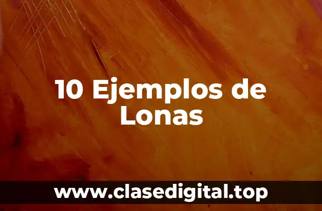10 Ejemplos de Lonas