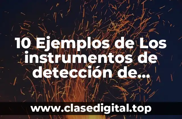 10 Ejemplos de Los instrumentos de detección de necesidades de capacitación