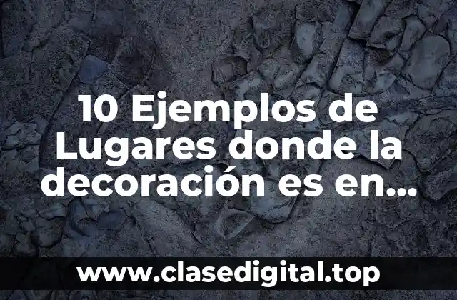 Ejemplos de lugares con decoración barroca