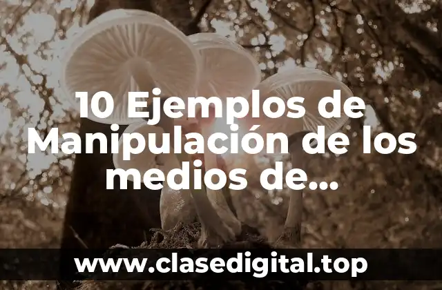 10 Ejemplos de Manipulación de los medios de comunicación