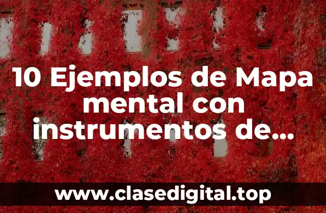 10 Ejemplos de Mapa mental con instrumentos de dibujo técnico