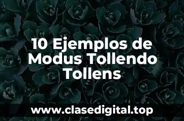 10 Ejemplos de Modus Tollendo Tollens