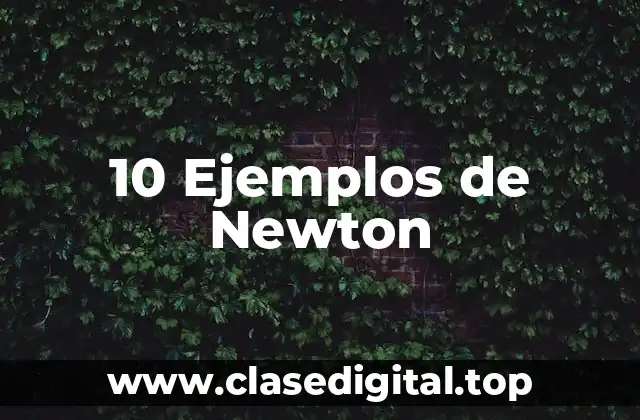 10 Ejemplos de Newton
