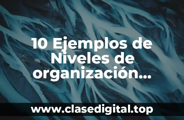 10 Ejemplos de Niveles de organización ecológica