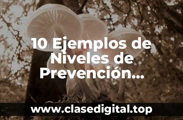 10 Ejemplos de Niveles de Prevención Secundaria