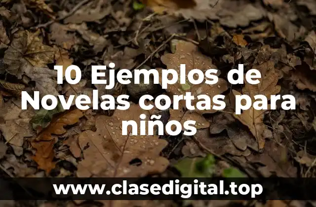 10 Ejemplos de Novelas cortas para niños