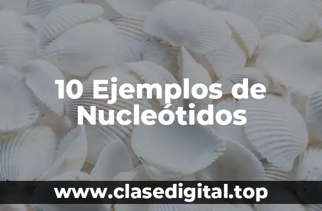 10 Ejemplos de Nucleótidos