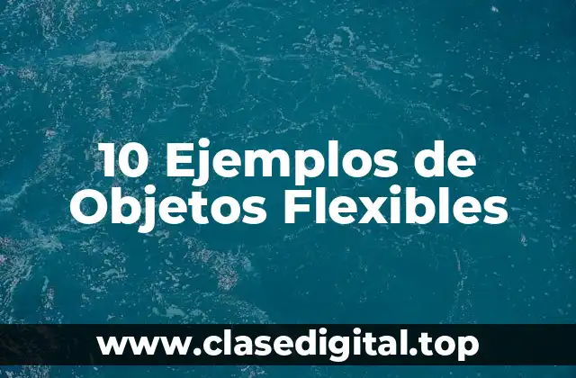 10 Ejemplos de Objetos Flexibles