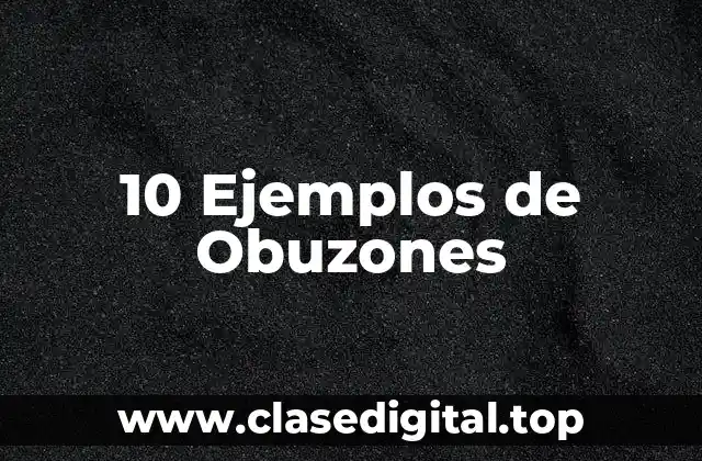 Ejemplos de obuzones