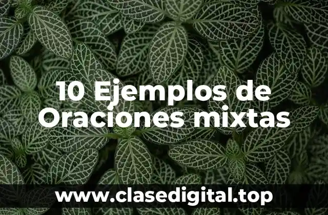 10 Ejemplos de Oraciones mixtas